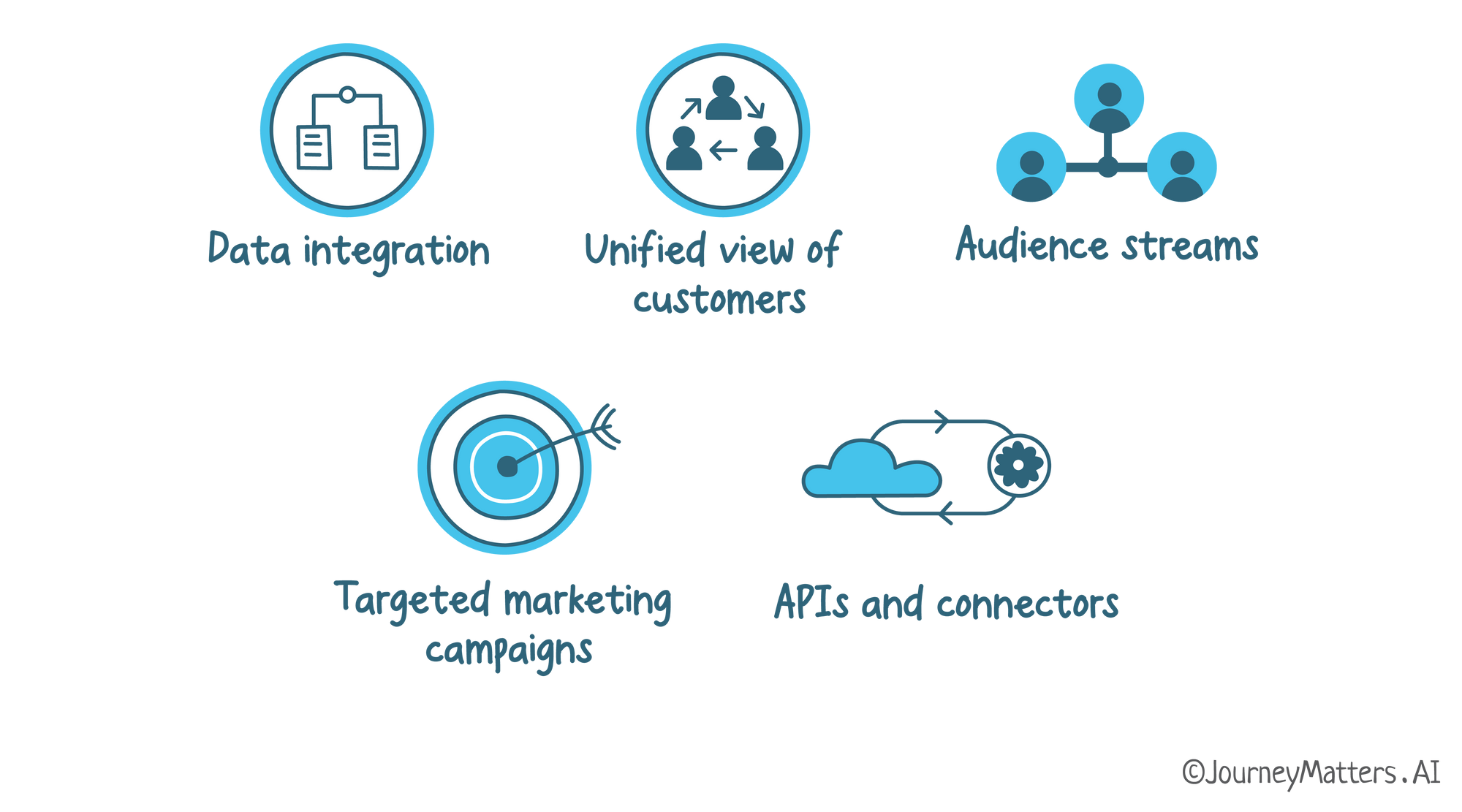 Customer Data Platform capabilities like data integration, unified view of customers, audience streams, targeted marketing campaigns and APIs & connectors, make it a platform.