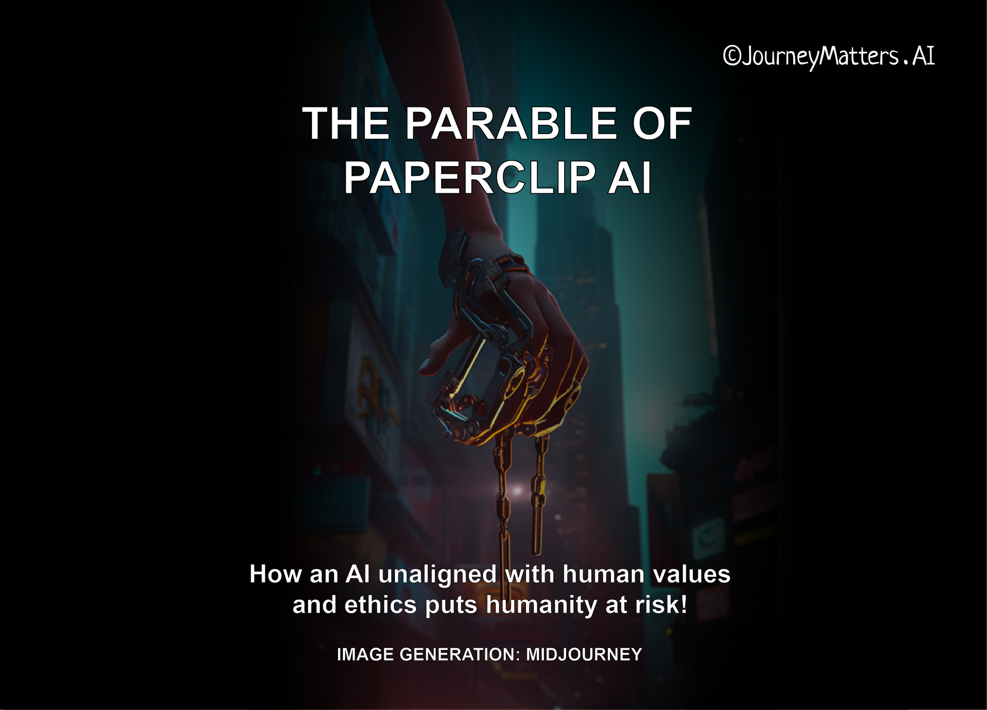 A Visual Parable of Paperclip AI