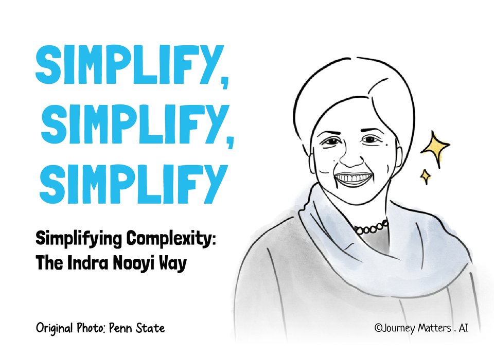 Learn to simplify complexity in the Indra Nooyi style
